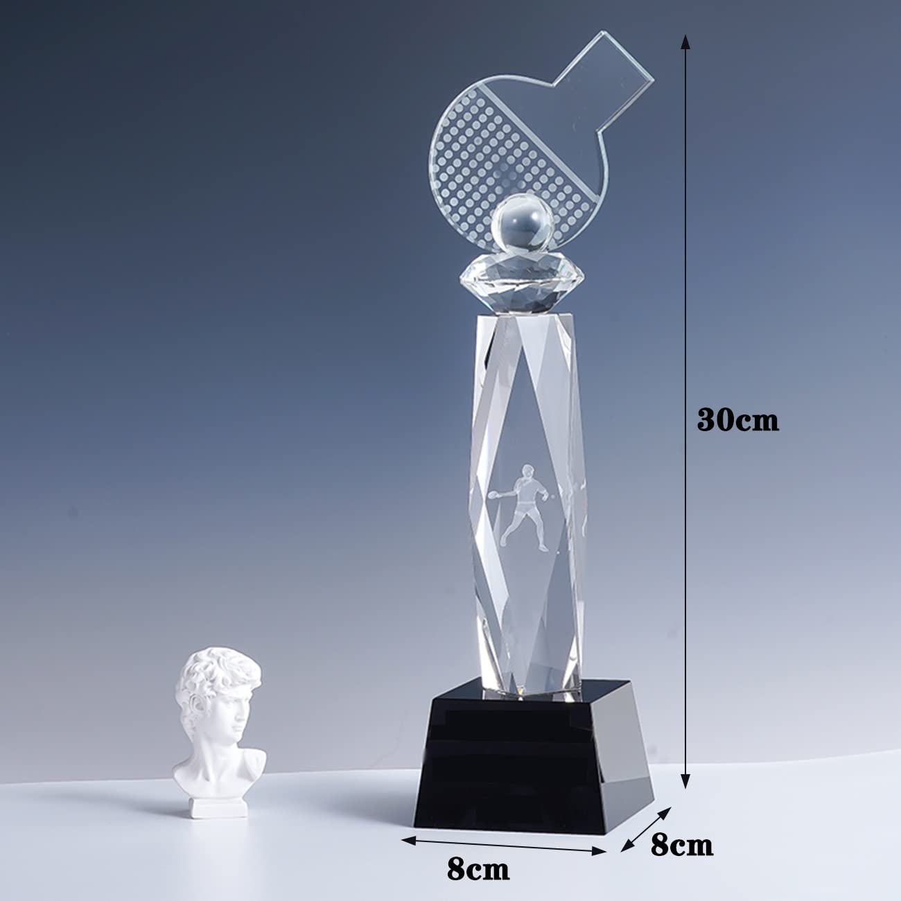 Trofeos, medallas y premios Trofeo De Cristal Transparente Trofeo del Premio del Torneo De Tenis De Mesa Premio Al Campeón Deportivo De Tenis De Mesa Trofeo De Honor Trofeo Grabado Trofeos