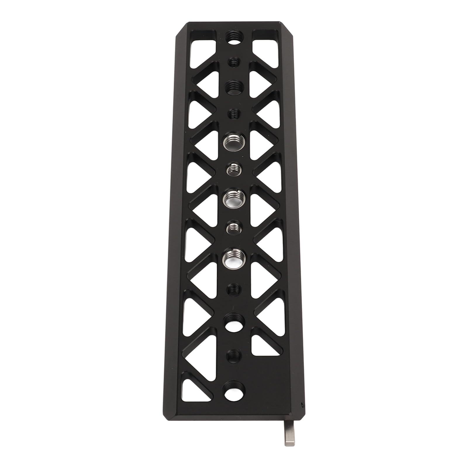Piastra Dober Leggera in Lega di Alluminio Foro per Vite da 8 Pollici 1/4 3/8 con Perno Anti-stacco Compatibile Standard Compatibile per Gabbia Fotografica