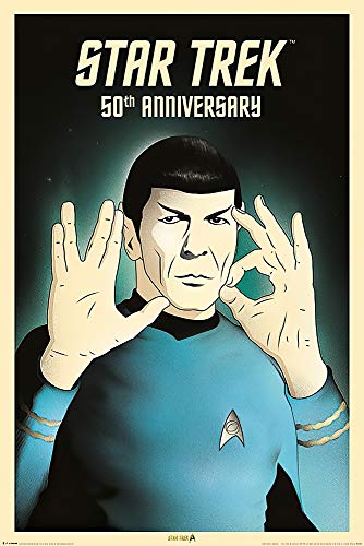 POSTER STOP ONLINE Star Trek Classic - TV Show Poster/Print (50th Anniversary - Mr. Spock) (Size 24" x 36")