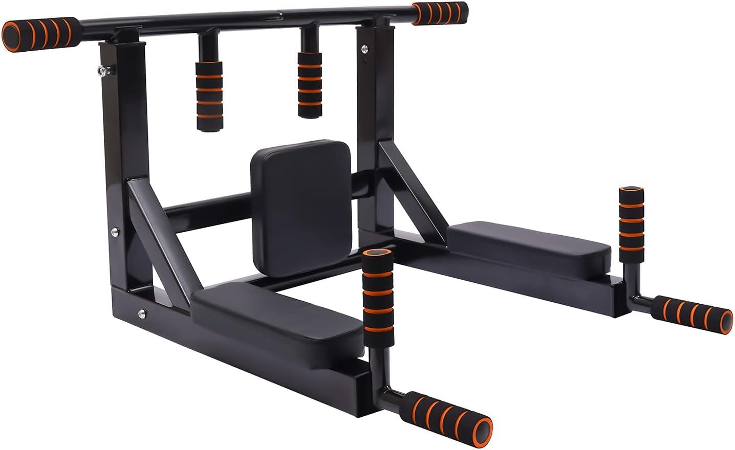 Barra per trazioni da parete, multifunzione, portata 200 kg, con imbottitura in poliuretano, 8 viti di espansione per sicurezza, dispositivo fitness salvaspazio per casa/ufficio