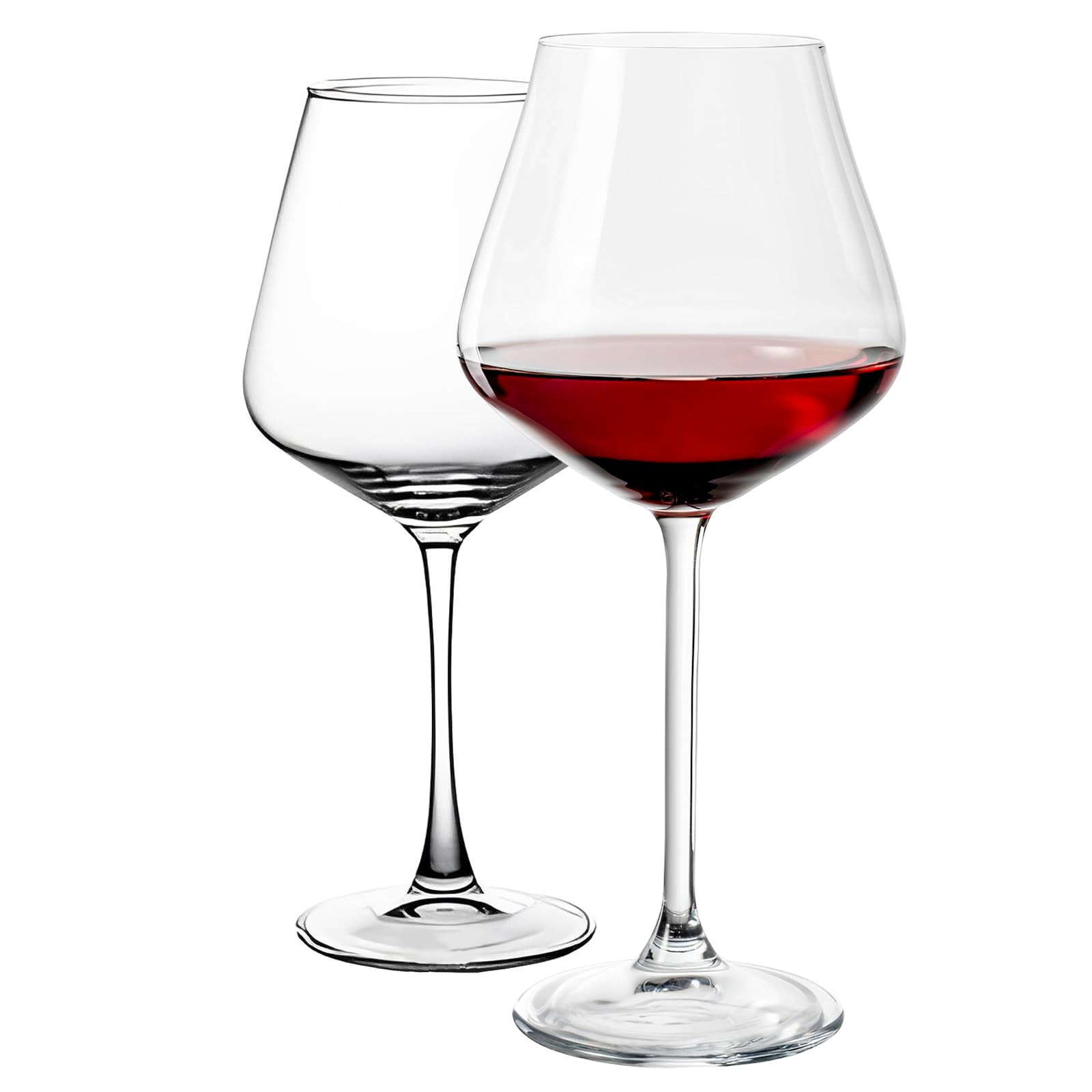 ASelected Wine Glasses Set of 2 450 ML Burgundy Wine Drinking Glass, White and Red Wine Glasses Perfect for Home Restaurants Party Wedding