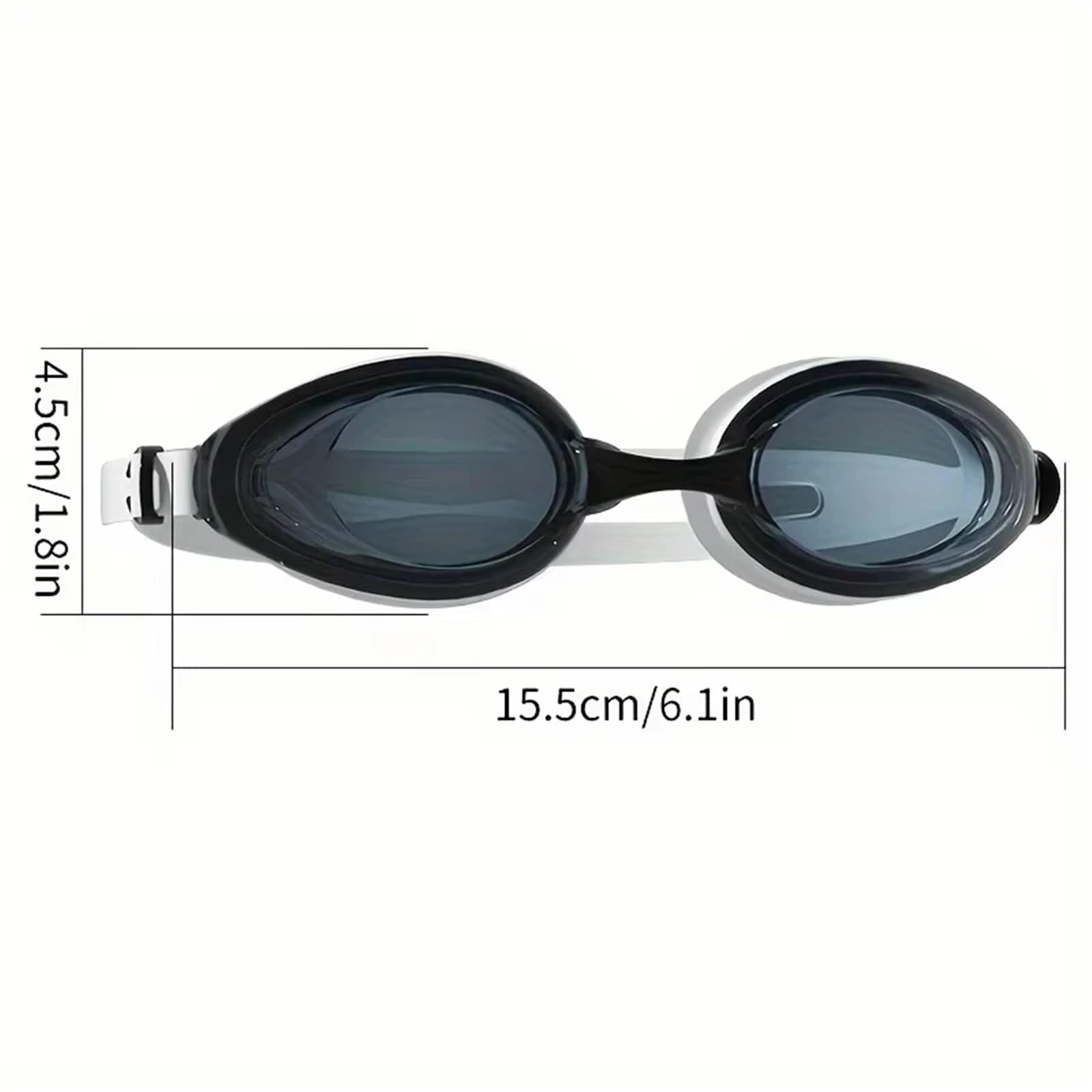 Occhialini Piscina Occhialini da Nuoto Unisex antiappannamento for Adulti Uomini Donne(White Clear Set)