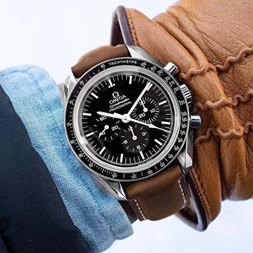 Ritche Genuine 18Mm Leather Watch Band Classic Vintage Quick Release Watch Bands For Men Women Compatible With Fossil Gen 4 Venture Hr / Timex Expedition Metal Field 39Mm / Huawei Watch / Garmin Vivoactive (3S/4S) Watch Strap #TOP2