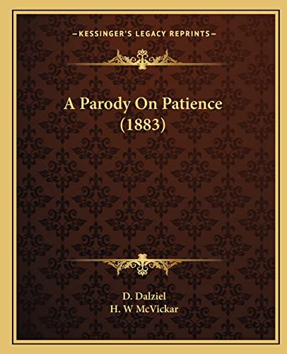 A Parody On Patience (1883)