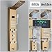 LCD Rainfall Shower Panel System Stainless Steel Bathroom Faucets Tower System Spa Massage Jet Mixer Tap For Bathe Shower Column(Brushed Golden 8804)