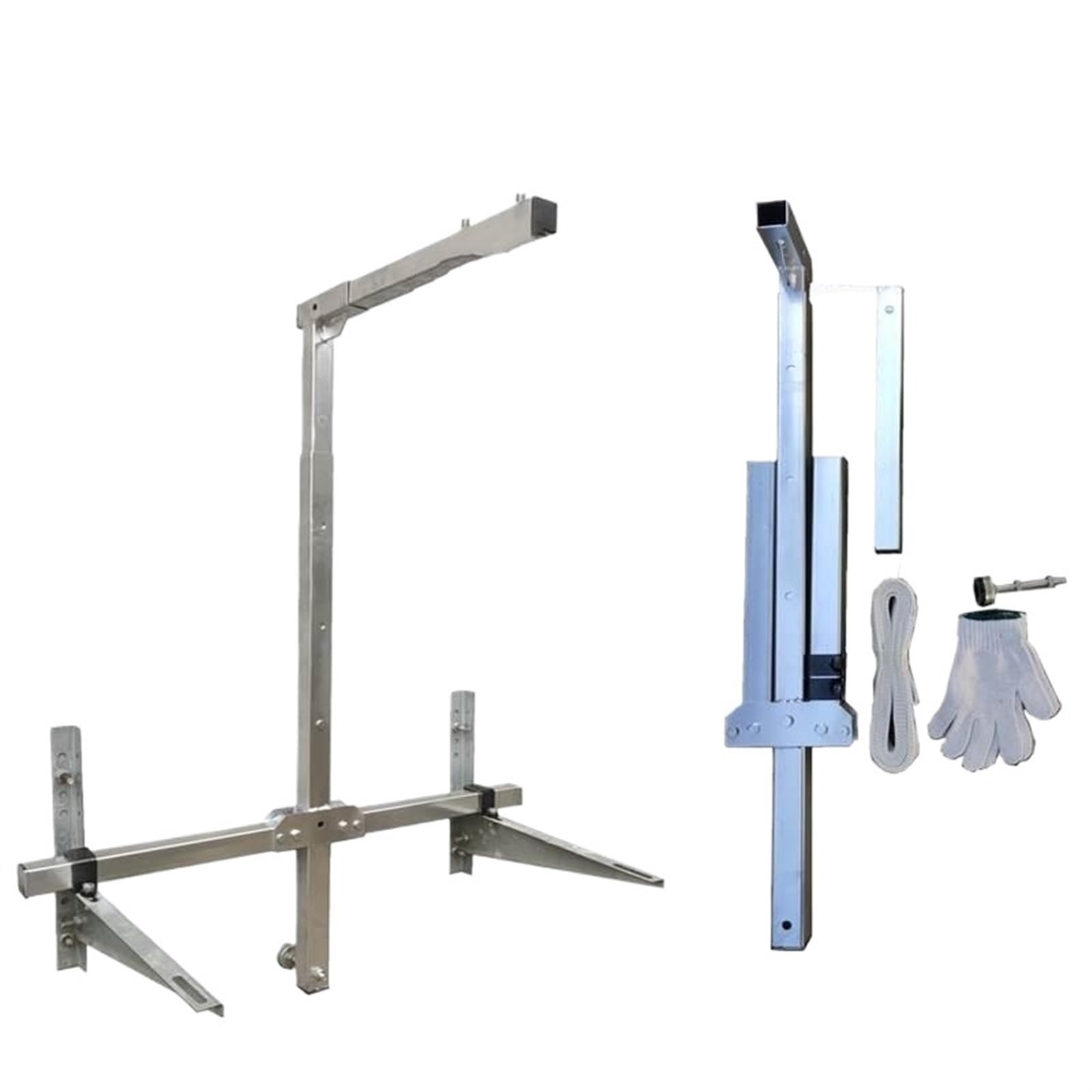 icVantA Air Conditioning Outdoor Unit Installation Manual Winch + Bracket, Lift Tool for High-Altitude Maintenance (Color : Folding+15m Winch) (Folding Only Bracket)