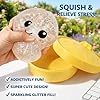 Mystery Dumpling Squishy, Squishy Dumpling Toy, Easter Basket Stuffers, Squeeze Dough Ball Stress Relief Hand Toys with Food Steamer Stretchy Desk Toys ﻿ ﻿ (A-Transparent) #2