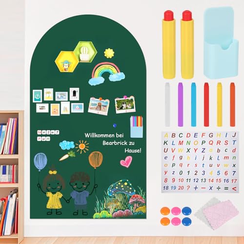 Film magnétique vert pour finir les dessins sur les murs de la chambre