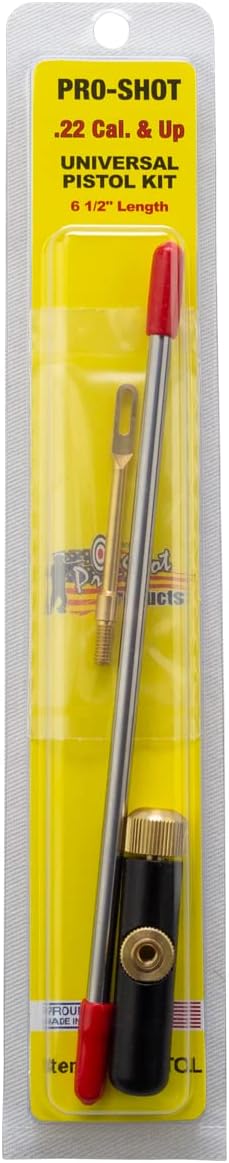 Pro-Shot Classic Tube Gun Cleaning Kits: Compact Modular Cleaning Systems for Pistols, Rifles & Shotguns, Stainless Steel Rods, Brass Patch Holders, Travel-Ready Storage Tubes, Made in USA