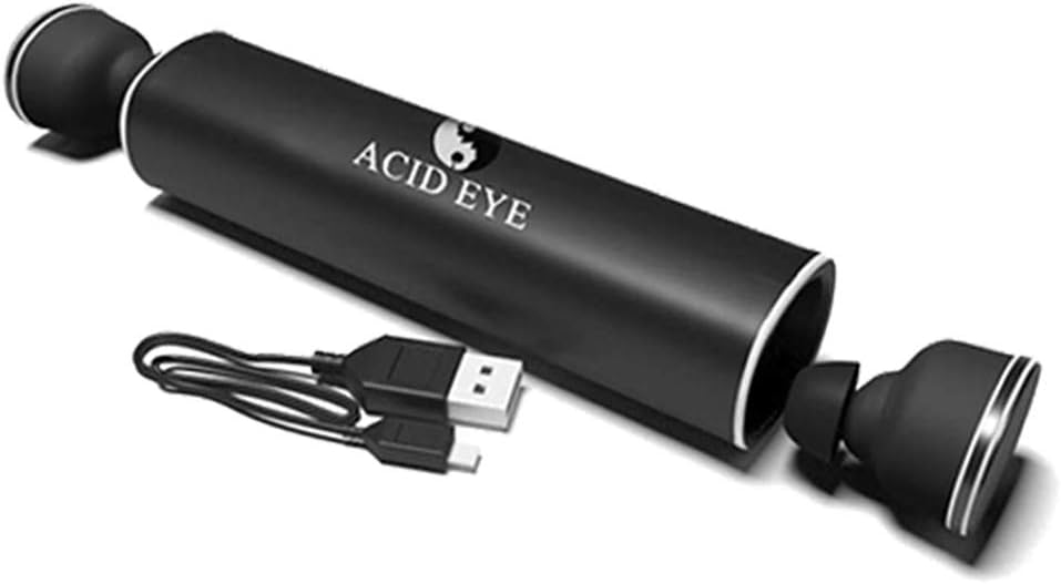 Acid Eye Burly02 Wireless Bluetooth Earbuds V5.0 Power Bank 360 Stereos with Crystal Clear Voice. Bluetooth Earphone Microphone (Black)