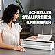Fellowes Saturn A4 Laminiergerät fürs Büro – InstaHeat, 60 Sek. Aufwärmzeit, Staufreigabe, Auto-Abschaltung – für 80/100/125 Mikron – inkl. 10 Folien – für Zuhause & Büro