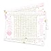 Pink and Gold Baby Shower Word Find Game (25 Pack) Great for Adults, Children and Groups