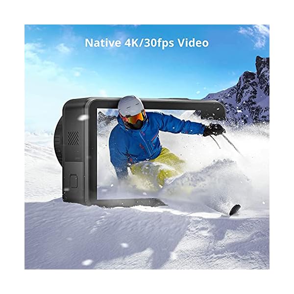 AKASO Cámara Deportiva 4K WiFi 20MP, EIS 2.0 Doble Pantalla Cámara de Acción - Imagen 4