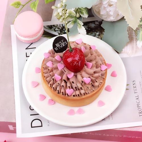 Image of Heart Sprinkles for Cake Decorating, 11.3oz Edible Red White Pink Sprinkles | 4 Colors Set for Valentines Mothers Day Baking Cupcakes Cookies