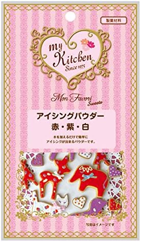 Amazon 私の台所 アイシングパウダー 赤 紫 白 60g 6袋 私の台所 飾り トッピング材料 通販