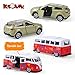 KIDAMI Die-cast Metal Toy Cars Set of 5, Openable Doors, Pull Back Cars Ambulance, Gift Pack for Kids (Official Car Ⅱ)