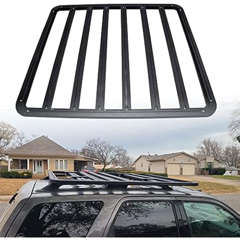 MELIPRON Platform Flat Roof Rack Universal Cargo Carrier 63" x 51" Cover