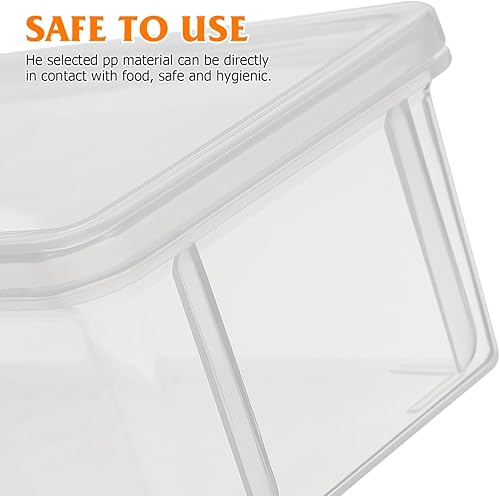 Miniatura 4 de Caja de almacenamiento de pan sellada transparente para aperitivos, productos secos y organización de alimentos, 2 uds