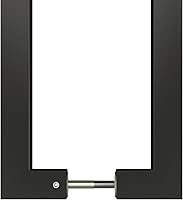 Vista 8 de BARNSMITH Manija de empuje para puerta de granero de 24 pulgadas, manija cuadrada de puerta comercial, forma rectangular de acero inoxidable