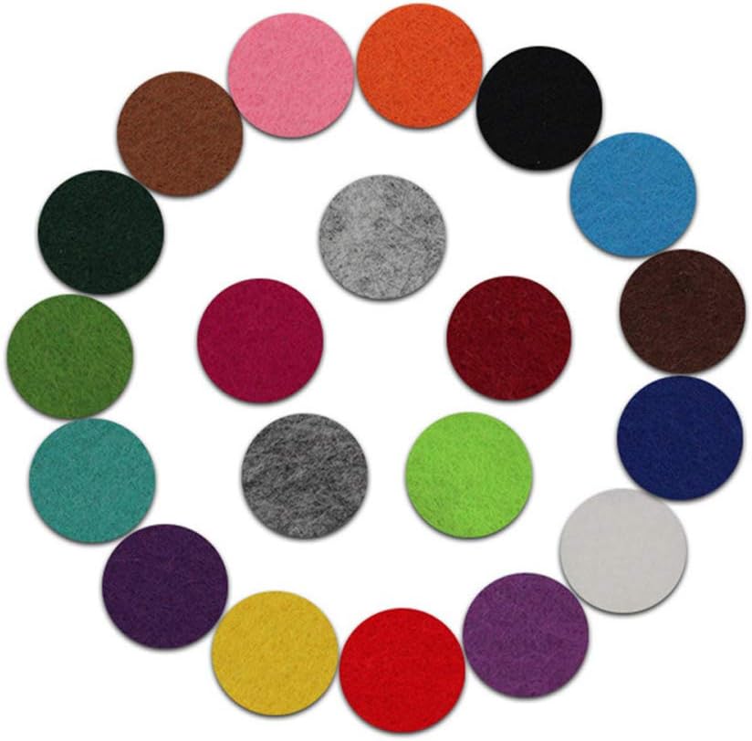 200 piezas de difusor de aromaterapia difusor de aromaterapia almohadillas de repuesto para collar de reemplazo de almohadillas de fieltro difusor