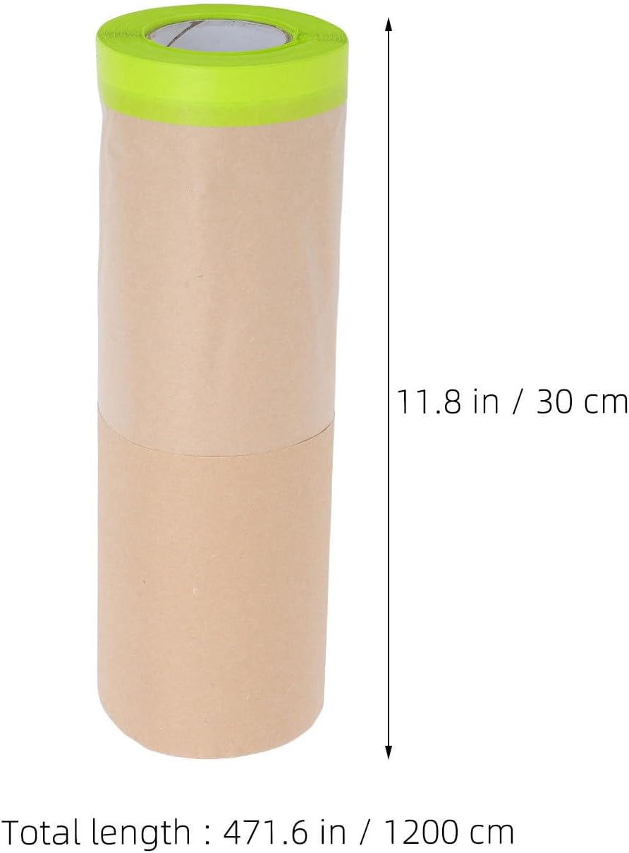 6pcs Kraft Masking Paper Roll for House Painting Cover Protection
