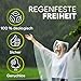 Regenponcho Festival Wasserdicht - Regencape Festival Einweg - Regenponcho Damen & Mann - Regenponcho Transparent mit Kapuze - Notfall Poncho Reise, Wandern, Camping – Einweg Regenponcho 4er-Pack