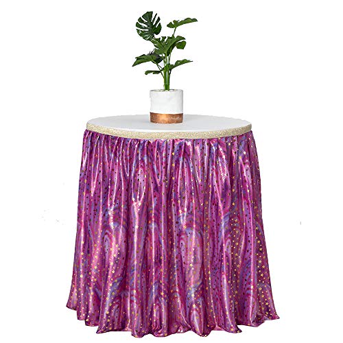 image for MORPHO HELENA Tutu Table Skirt 6ft for Round Retangle Table Starry Sky