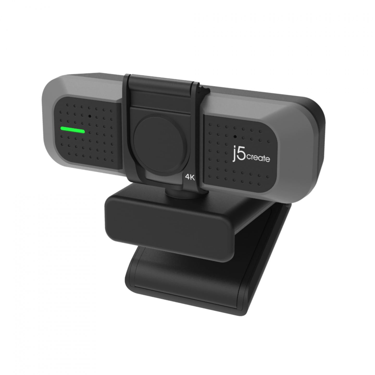 J5create Black/Silver Jvu430 Usb 4K Ultra Hd Webcam. 3840 X 2160 Video Capture Reso