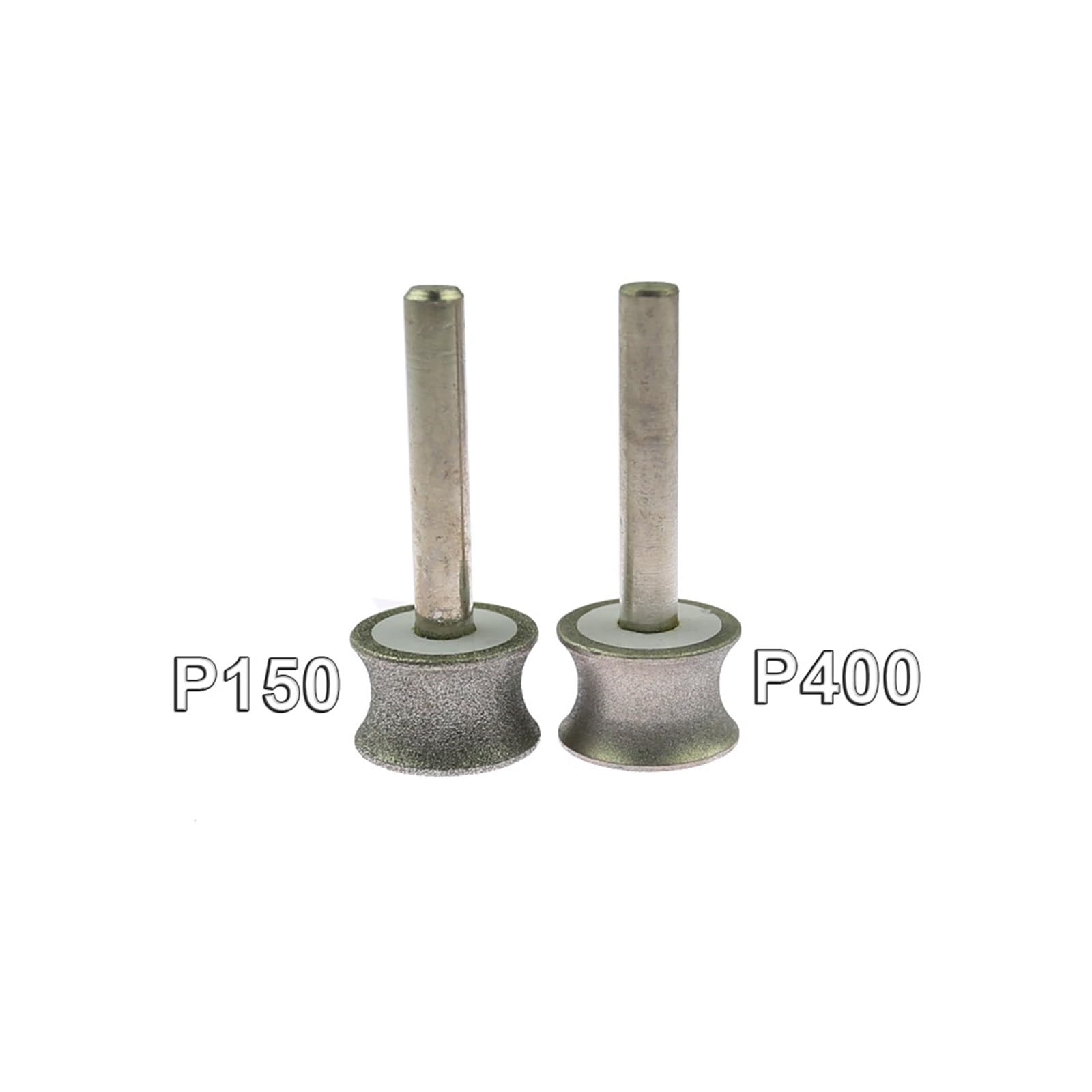 20 mm konkave Diamant-Schleifscheibe, 6 mm Schaft for Drehwerkzeug, Metall-Entgratungsscheibe, 1 Stück(TH 12mm P400)
