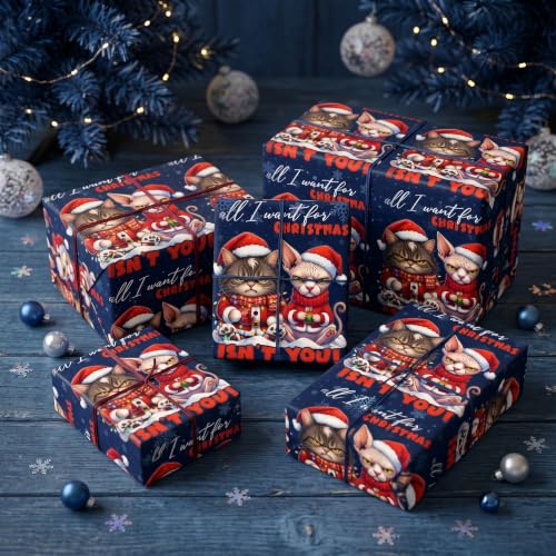 Funny Cat  Chrsitmas Wrapping Paper - image 5