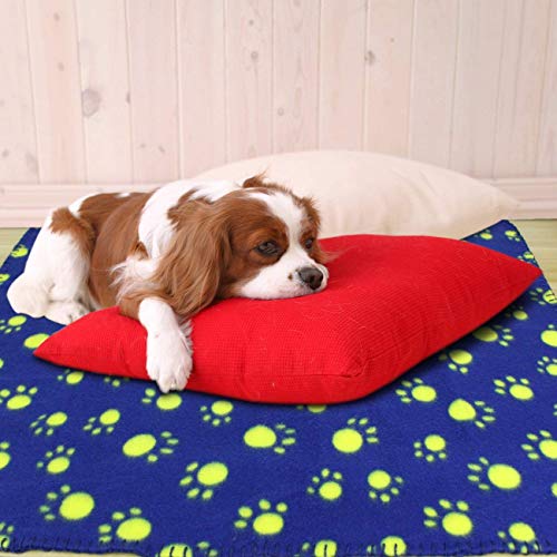 AK KYC 6 Pack Mixed Puppy Blanket Cushion Dog Cat Fleece Blankets Pet Sleep Mat Pad Bed Cover with Paw Print Kitten Soft… - Image 7