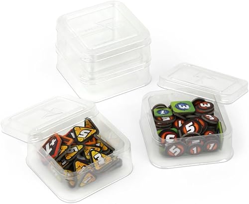 Miniatura 5 de BCW Spectrum Bit Boxes Basics - Paquete de 8 cajas  Plástico delgado y flexible  Organizadores básicos apilables de piezas de juego para Meeples,
