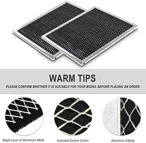 Cenipar 97007696 Charcoal Odour Filter For Range Vent Hood (8 3/4" X 10 1/2" X 3/8")-3 Pack #TOP2