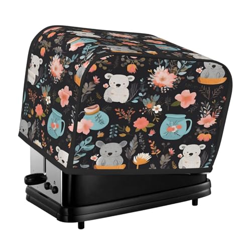 Copertura per tostapane, 2 fette, motivo koala, impermeabile, antipolvere, per piccoli elettrodomestici da cucina