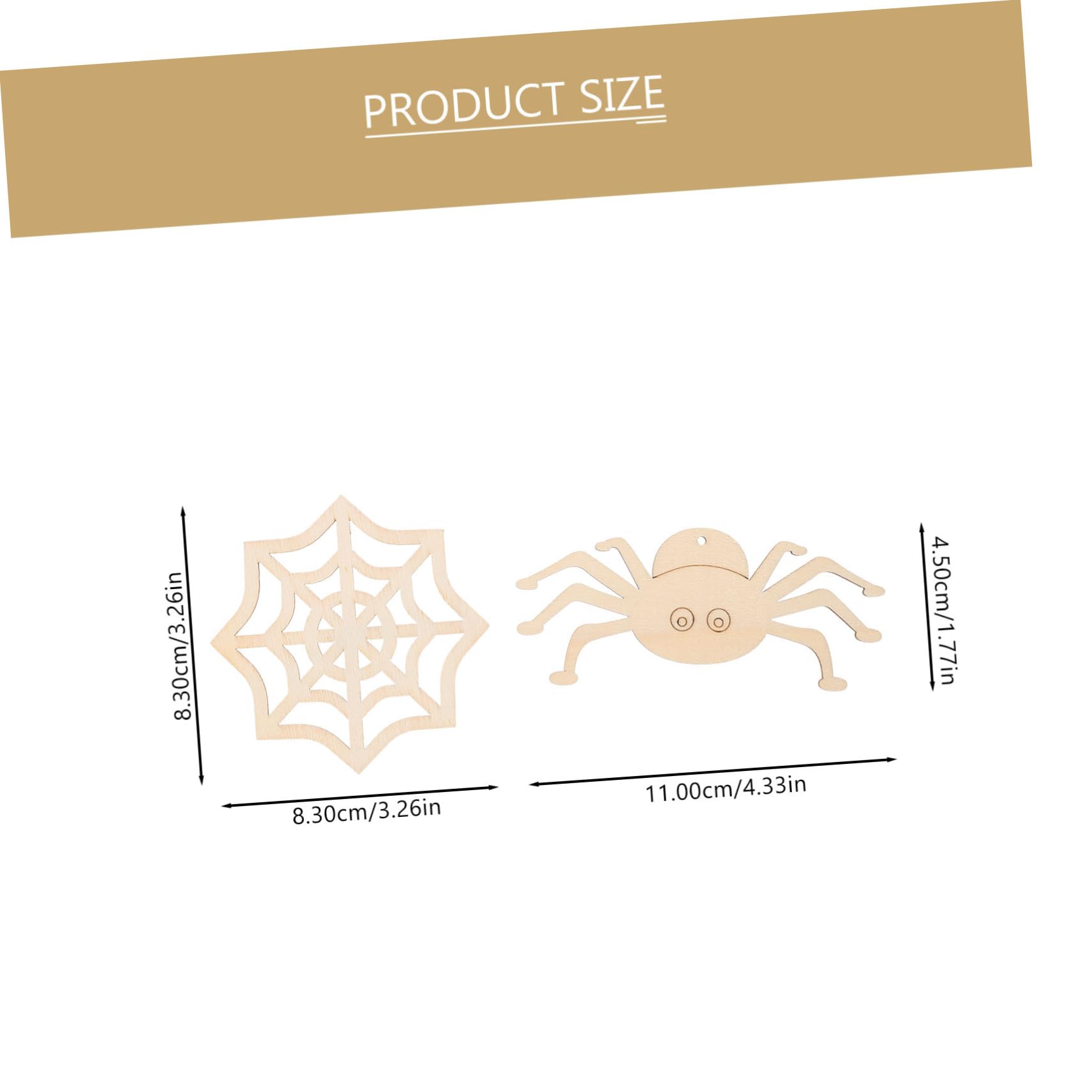 SHINEOFI 80pezzi Halloween Wooden Cutouts for Crafts Unfinished Wooden Slices for Creative Decorations Halloween Parties and Kids Activities