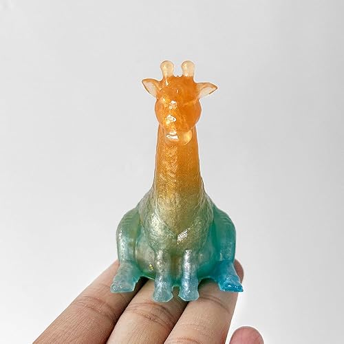 Miniatura 4 de ResinWorld Mini molde de silicona de jirafa 3D, lindos moldes aminales para resina, arcilla, vela, yeso y jabón