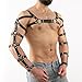 Men's Body Chest Harness Belt Adjustable PU Leather Punk Arms Chest Harness Bondage Strap, BDSM Cosplay Costume Bar Nightclub Party Club Masquerade Fetish Clubwear