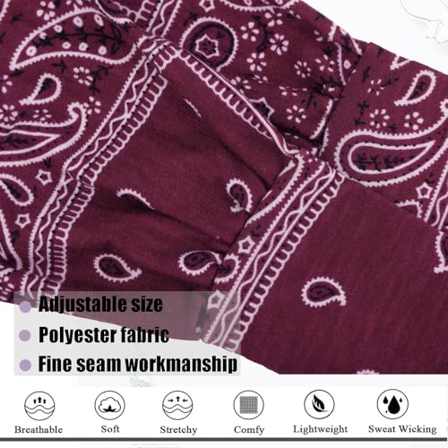 Image of 6 Pieces Knotted Headbands Adjustable Stretchy Women Headbands African Wide Hair Wrap Extra Turban Head Bands for Lady Large Sport Workout Stretch Non-slip Big Hair Bands