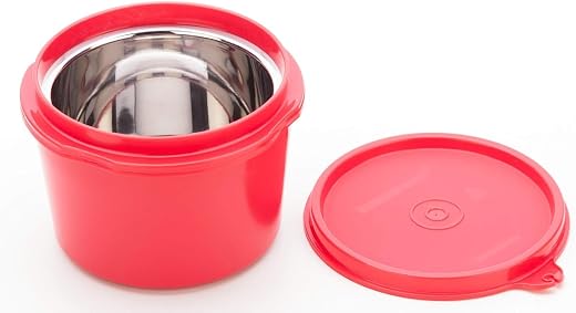 Signoraware Executive Microsafe Stainless Steel Container | Airtight &amp; Leakproof | Microwave Safe | Odourless | Lightweigh...
