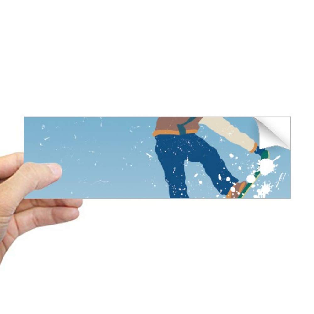 Sticker rectangulaire motif saut de ski pour fenêtre DIYthinker