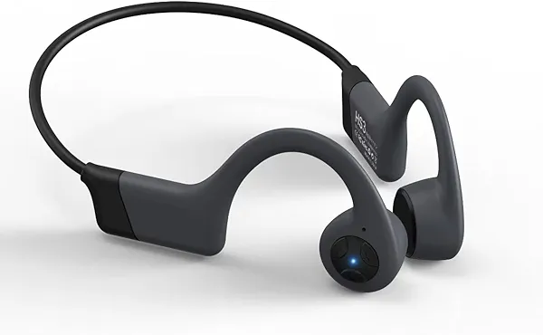 Rakklor Bone Conduction Headphones - Open-Ear Headphones with MIC, Bluetooth 5.4, 20Hr Playtime, IPX5 Waterproof for Sports Workouts Cycling Running Gym Hiking,Black