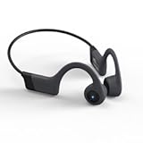 Bone Conduction Headphones - Open-Ear Headphones with MIC, Bluetooth 5.4, 20Hr Playtime, IPX5 Waterproof for Sports Workouts Cycling Running Gym Hiking,Black