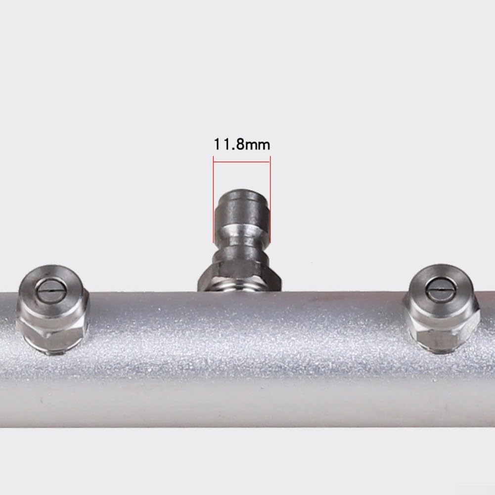 Dysza myjki podłogowej 4000 PSI 39 cm kompatybilna ze standardowymi szybkozłączkami do myjki ciśnieniowej do zadań czyszczenia podwozia i chodników (szaro-czarna)