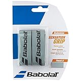 Babolat Badminton Basis Griffband Sensation 2er Packung in verschiedenen tollen Farben (grau)