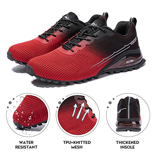 Kricely Men's Trail Running Shoes Fashion Hiking Sneakers for Men by Kricely - Used condition - Image 4