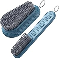 ANCLLO Runde Wäschebürste mit weichen Borsten und Schuhbürste mit langem Griff für effizientes Reinigen aus ABS-Material