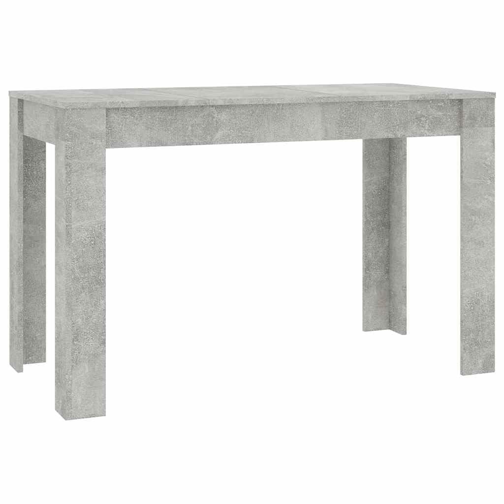 Stół do jadalni 120 x 60 x 76 cm drewno obrabiane beton szary