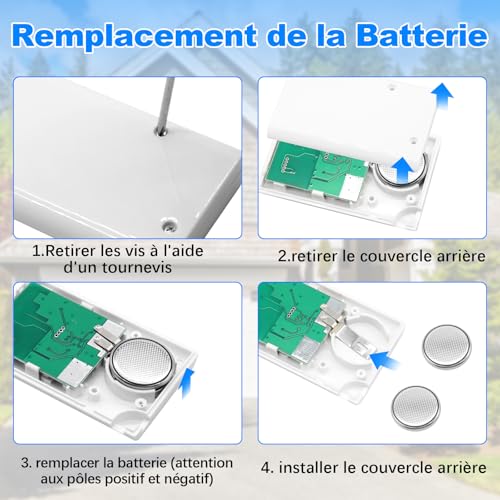 3PCS Door remote controls, Garage Door Opener Remotes, Universal remote control for garage doors, 2-channel remote control for garage