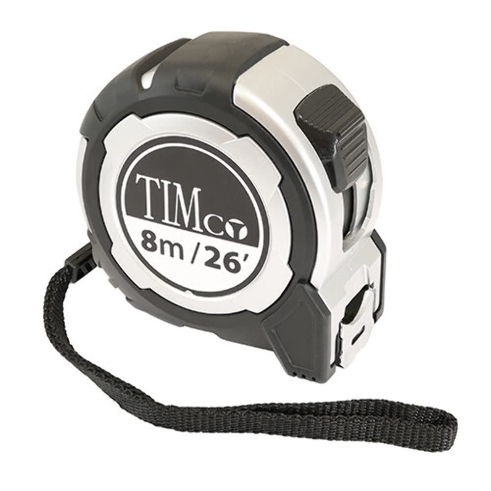 Timco 8Mtapem Tape Measure 8M/26Ft X 25Mm Unit 1
