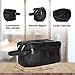 Liberty Leather- Black Genuine Leather Toiletry Bag for Men and Women, Dopp Kit, Bathroom Organizer Shaving Bag, Cosmetic Bag for Women, Hygiene and Grooming Kit Organizer